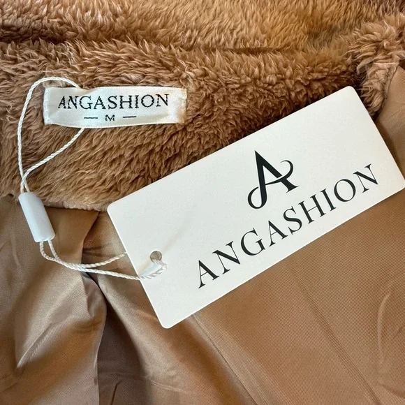 Luxurious Brown Fleece Coat - Picture 3 of 6